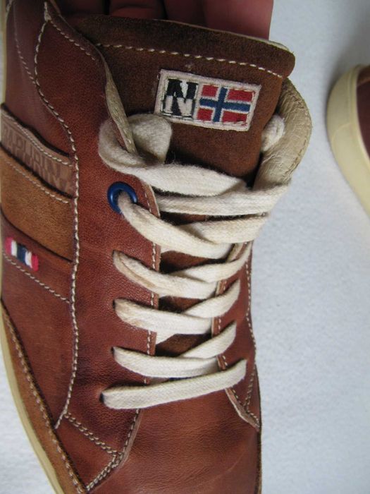 NAPAPIJRI brązowe męskie buty rozmiar 43 , skórzane sneakersy