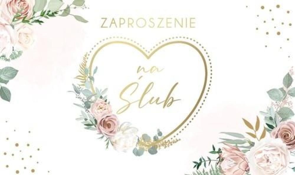 Zaproszenie Ślub (10szt) Armin Style oprawa: folia