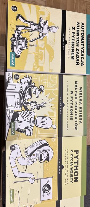 Zestaw 6 ksiazek python (Helion) stan idealny/nowe