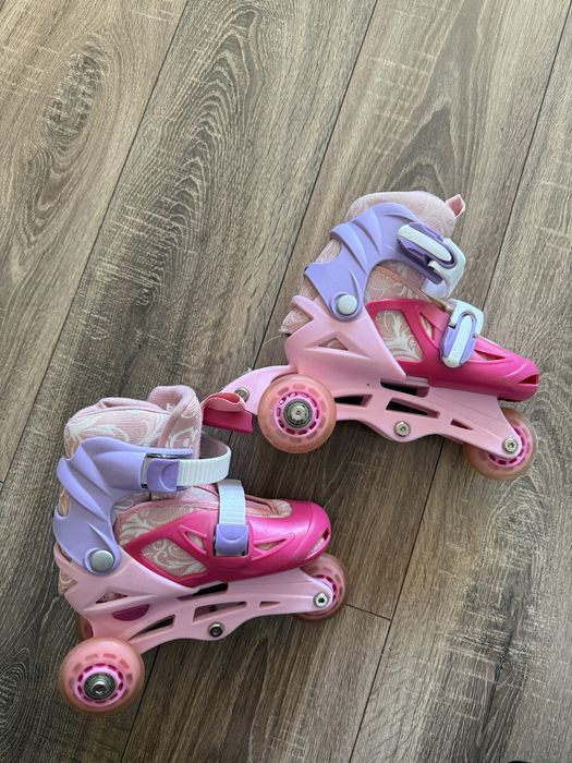 Rolki dziecięce regulowane 28–31, dziewczęc