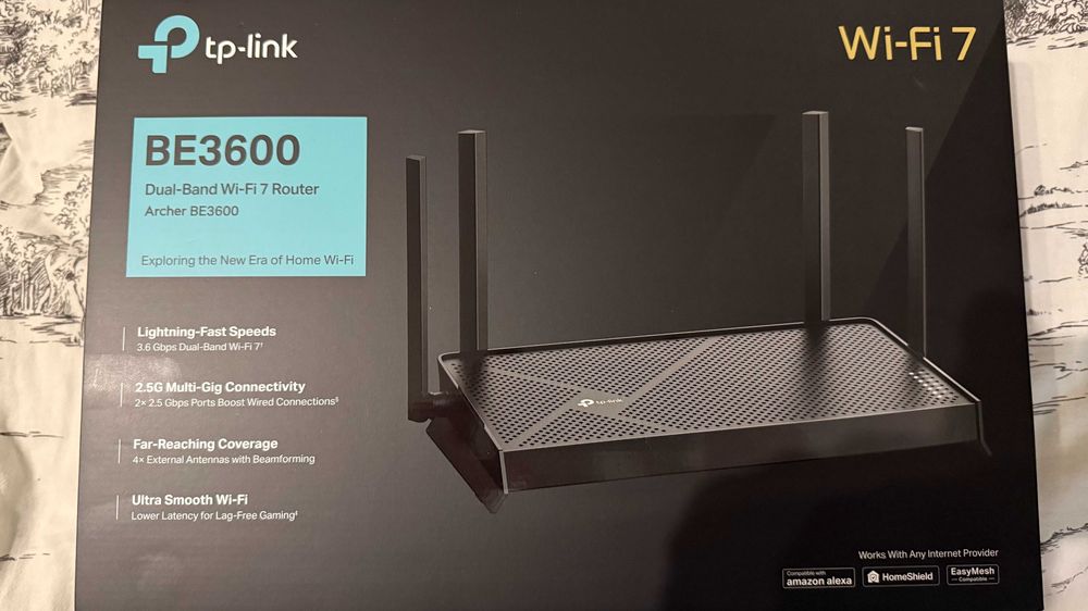 Router TP-LINK Archer BE3600 2.4 / 5 GHz (DualBand), Wi-Fi 7 Mesh GW
