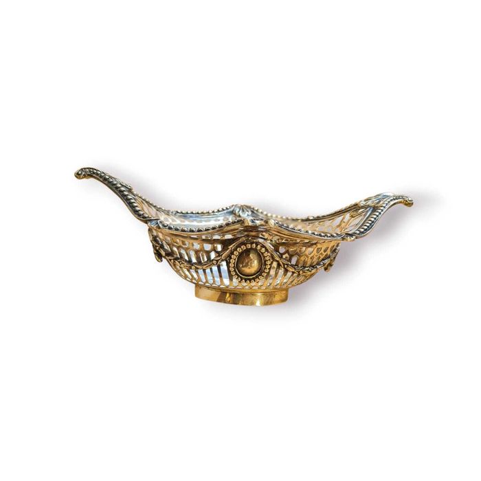 Taça Decorativa Prata Inglesa 925 – 163 g – Estilo Neoclássico Vazado