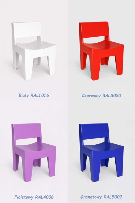 Stolik i krzesełko dla dzieci 2–6 lat – MDF, loft handmade OD STOLARZA