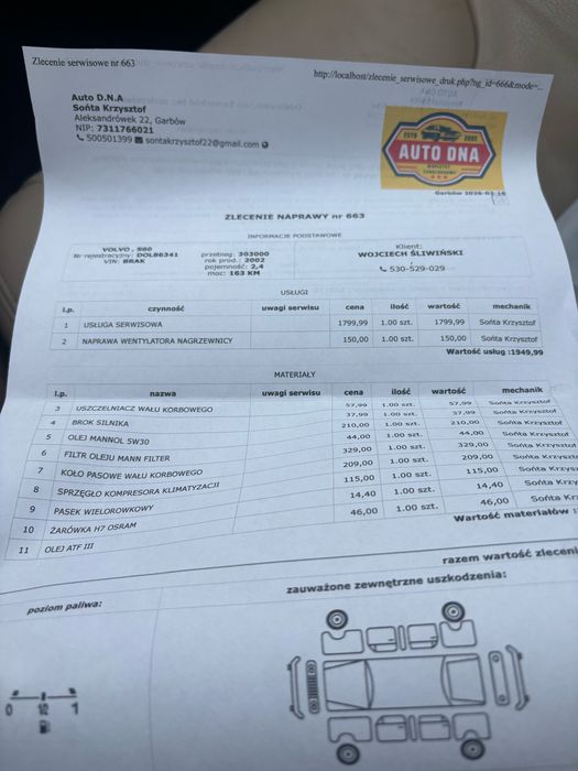 Volvo s60 2.4d 163km