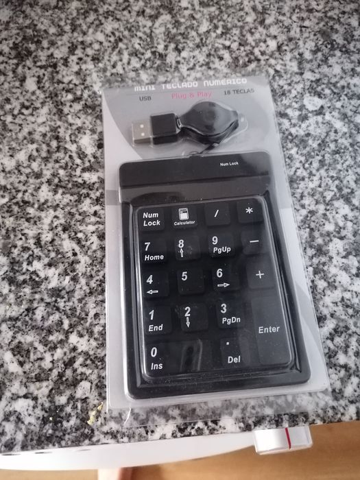 Mini teclado numérico novo