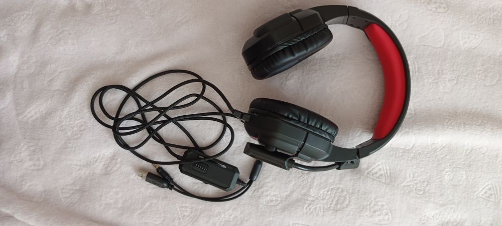 Słuchawki przewodowe z mikrofonem Redragon Themis H220 Nauszne Czarno-