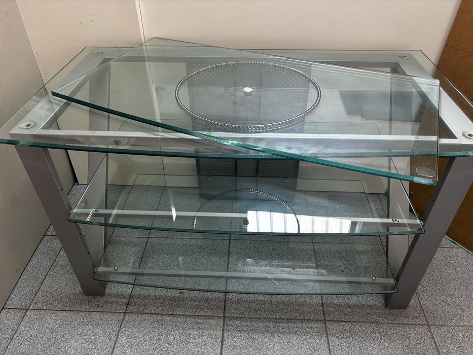 Mesa liga de aluminio e Vidro Laminado