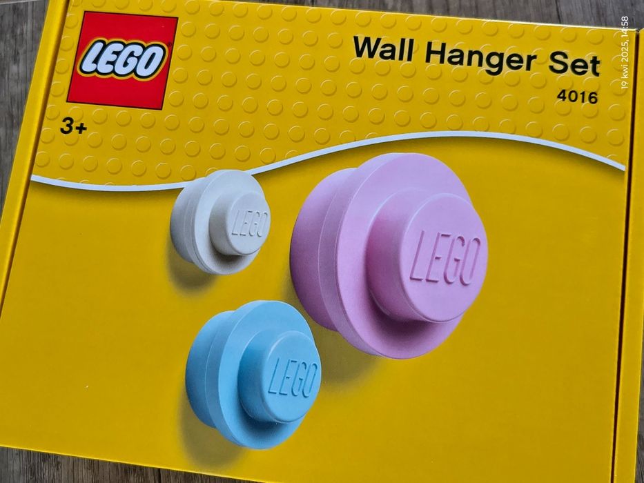 LEGO kolorowe wieszaki 3 sztuki 4016