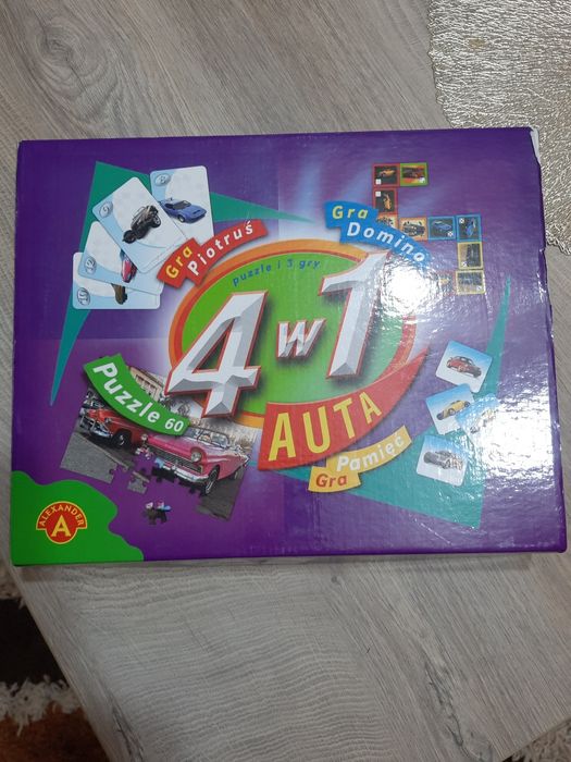 Gra auta 4 gry w jednym opakowaniu