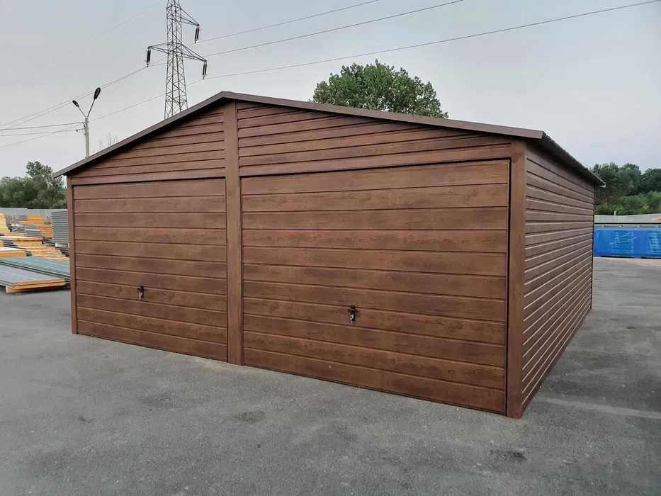 Garaż Drewnopodobny Premium 6x5 6x6 7x5 8x6 Kolory Wymiary