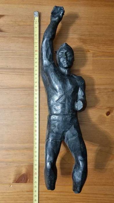 Rzeźba z terenów śląskich, węgiel kamienny, PRL