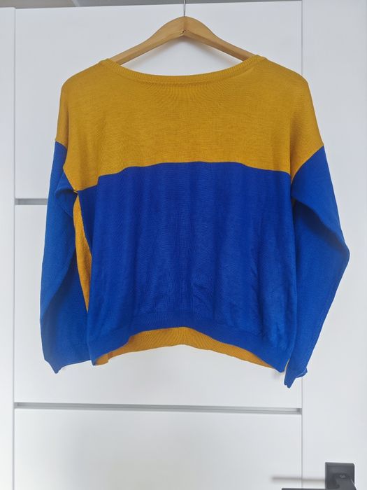 Niebiesko- żółty sweter Pepco