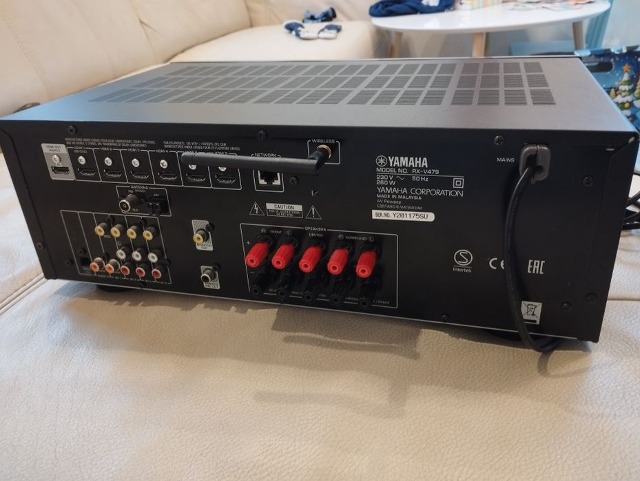 YAMAHA ＲＸ－Ｖ４７９ Amplituner Yamaha MusicCast RX-V479 (czarny) - Opinie, Cena