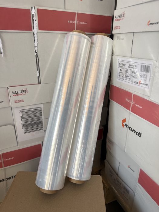 Стрейч плівка прозора, стрейч пленка прозрачная 2,1кг 3,1 кг