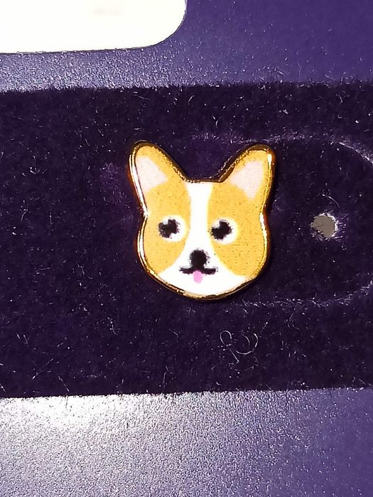 Brincos em prata novos/ new / neuf Claire's cão