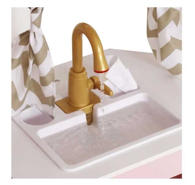 Дитяча кухня дерев'яна  AVKO Пальма Pink звукові та світлові ефекти