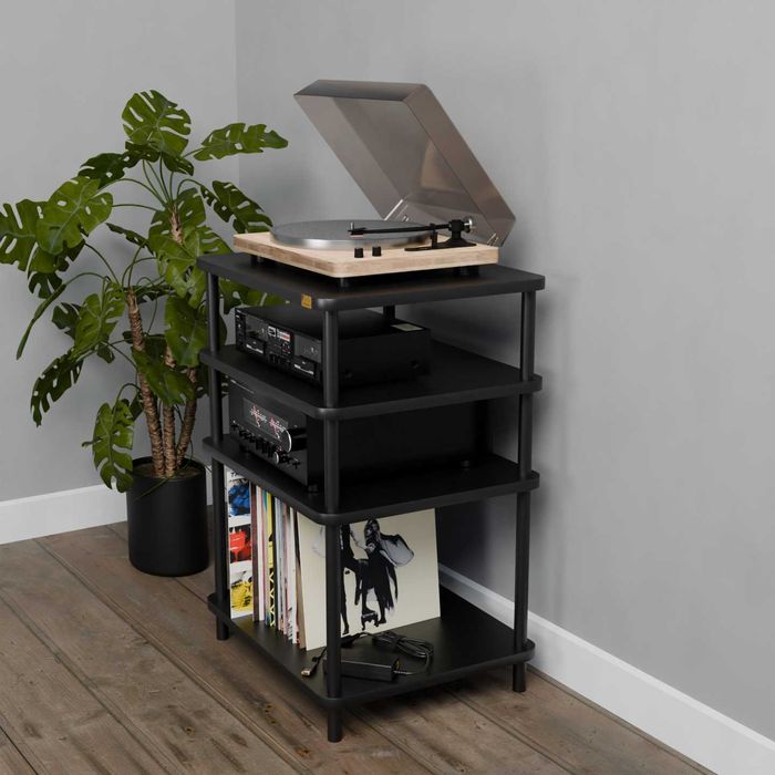Stolik hi-fi regał na płyty winylowe szafka pod gramofon