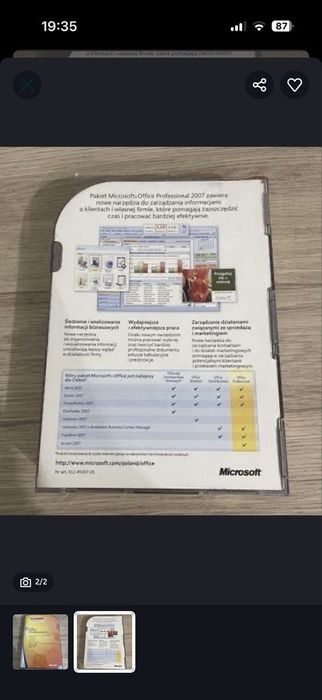 Office 2007 Pro Professional BOX PL