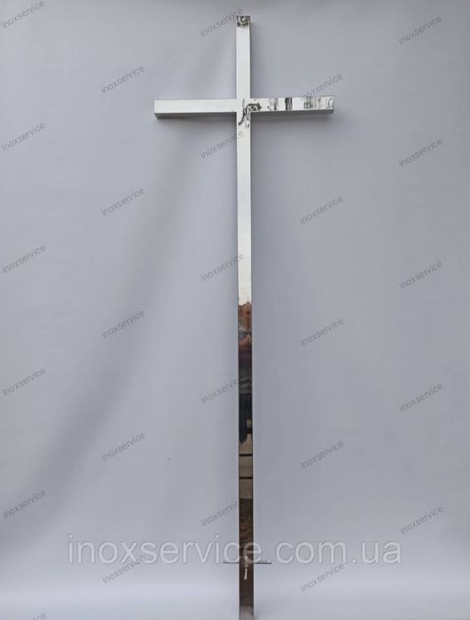 Хрест з нержавійки на могилу Крес из нержавеющей стали надгробный