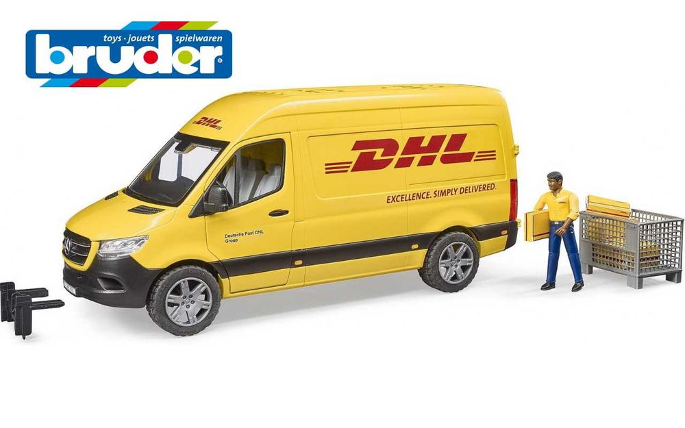 Фургон MB Sprinter DHL з водієм і аксесуарами Bruder (Брудер) 02671