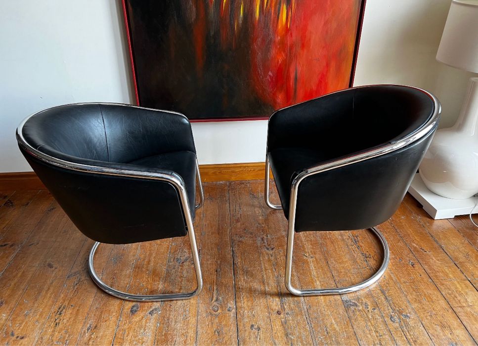 Thonet fotel tzw barrel chair projekt Anton Lorenz. Lata 70-te. Mid century