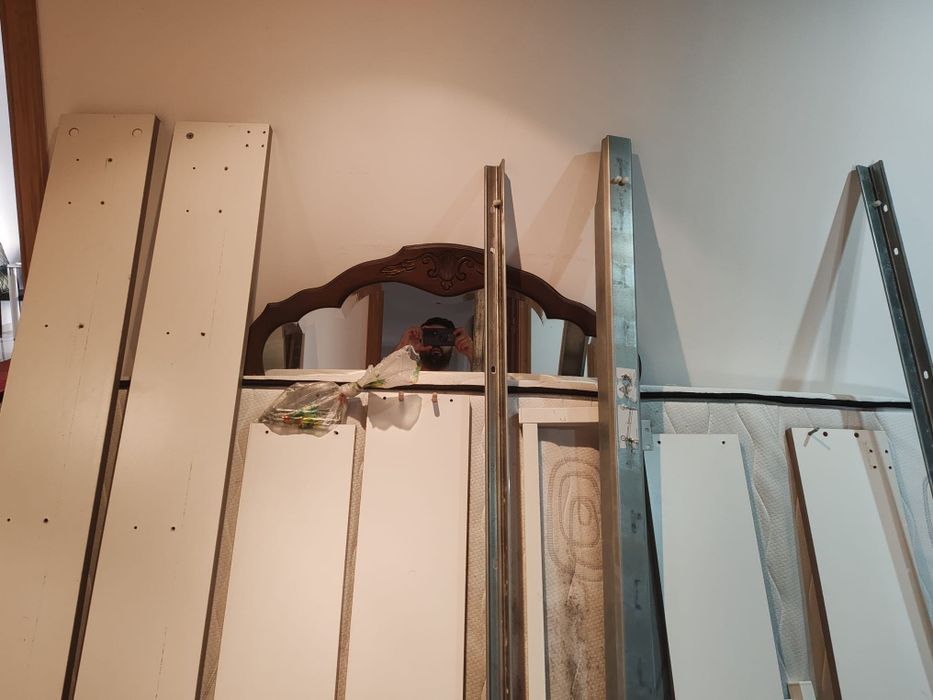 Conjunto de estrado e colchão