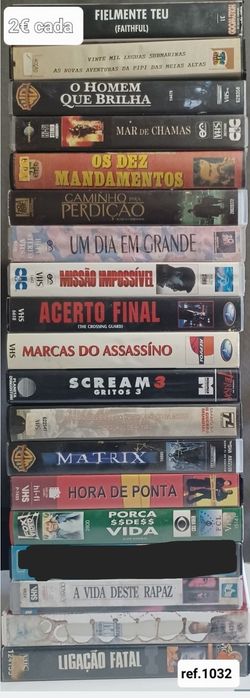 Cassetes de vídeo VHS