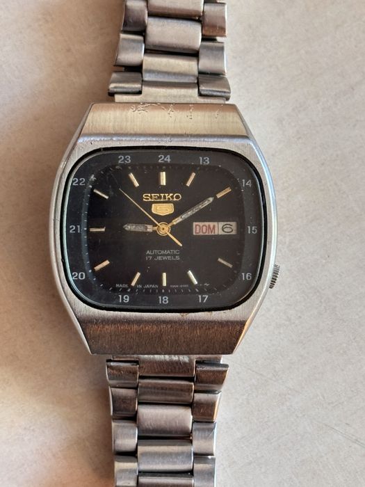 Seiko 5 Automatic telewizor, duży 38/41mm, zatrzymuje sie