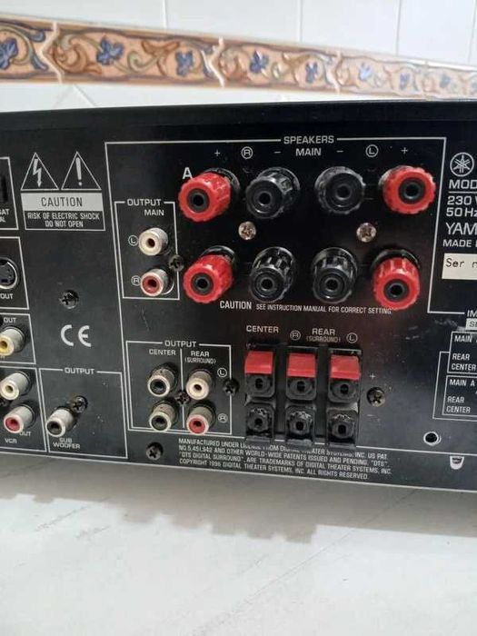PEÇAS Amplificador Yamaha RX-V596RDS 100W 5.1 Avariado