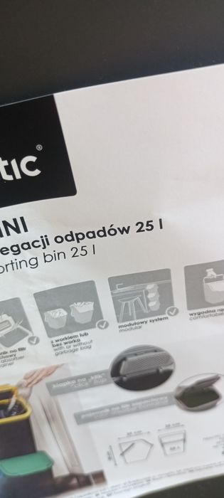 Wiaderko, kosz do segregacji, na śmieci