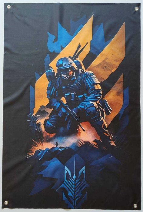 Прапор ЗСУ 3 ОШБ (3 окрема штурмова бригада) 600х900 мм