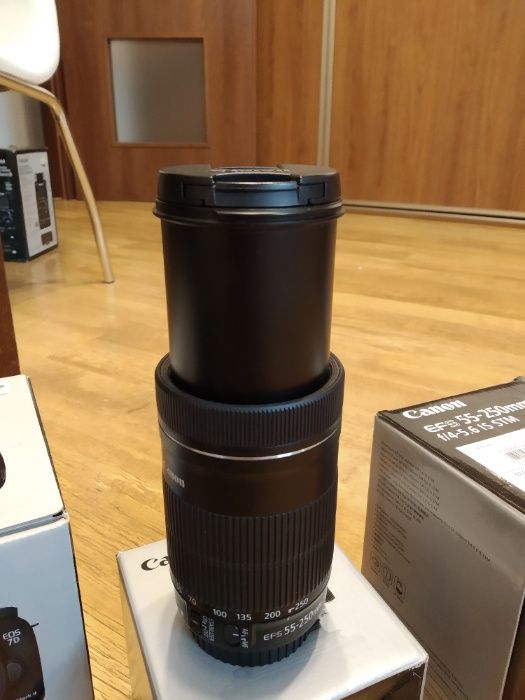 Canon 7D Mark II zestaw 55-250 ef-s IS STM oraz ef-s 24 STM mm ideał