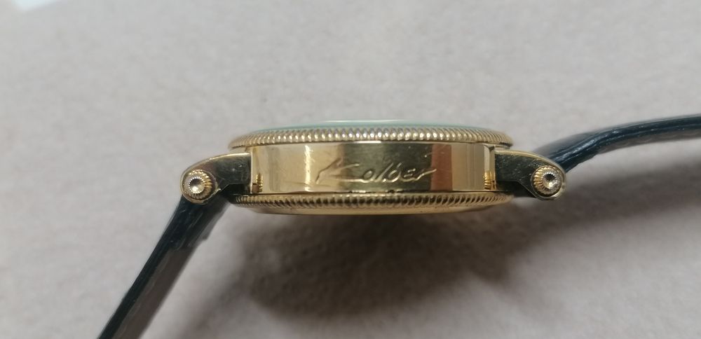 Relógio kolber geneve automatic open face tourbillon