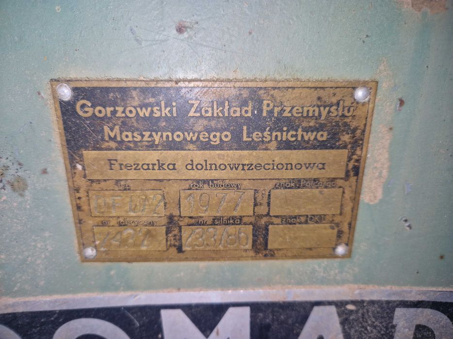 Frezarka dolnowrzecionowa GOMAD DFDA2