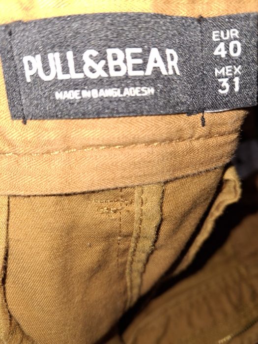 Calças Sarja Camel Pull&Bear 40