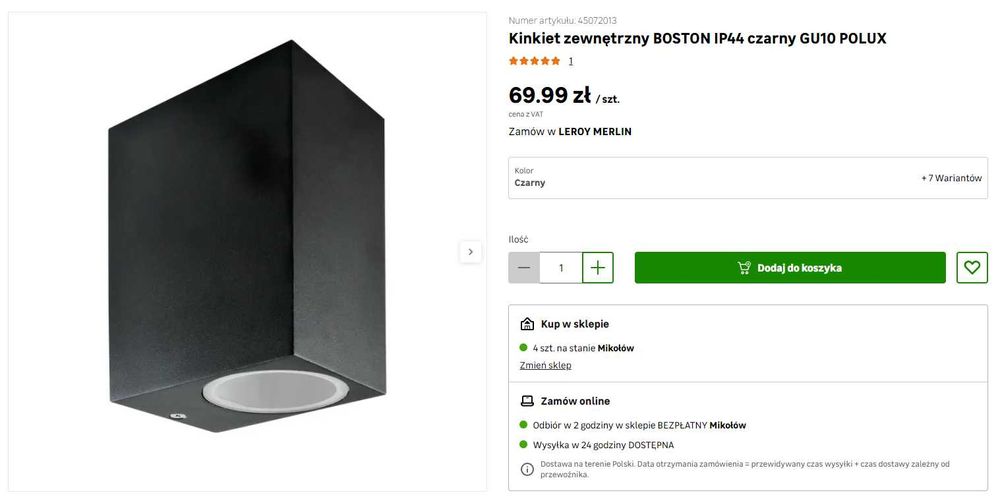 Oprawa zewnętrzna Boston  3 szt. - OKAZJA