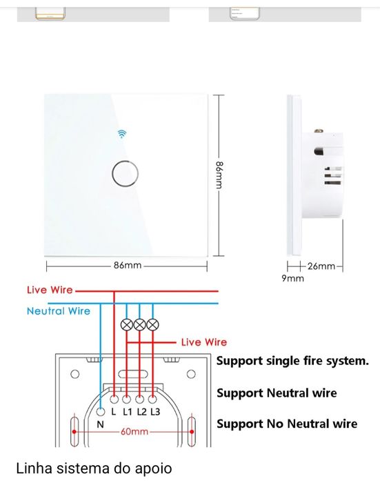 INTERRUPTOR Inteligente WI-FI64586280614146122