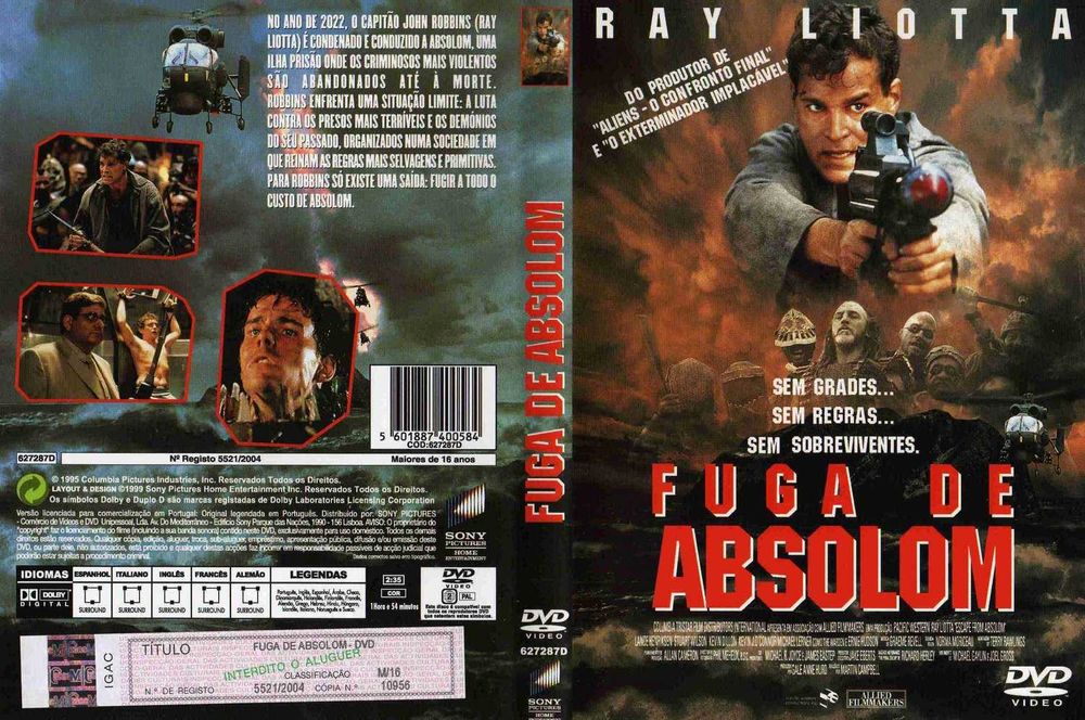 DVD Fuga de Absolom . 1994 Martin Campbell RARO