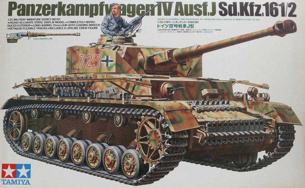 Modelismo, kit Panzer IV Ausf J , Tamiya, escala 1:35