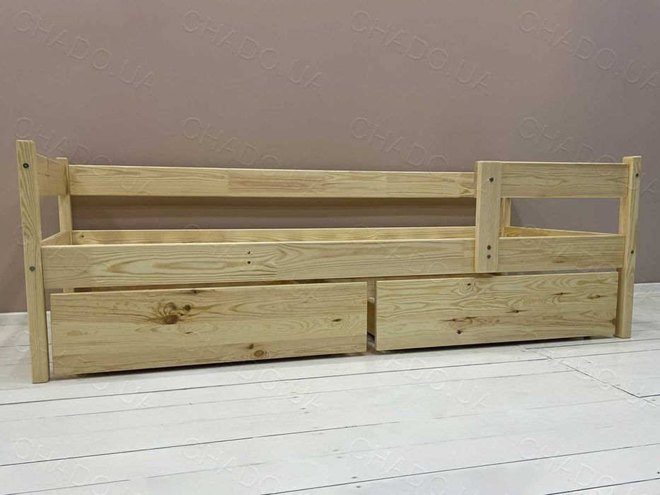 Дитяче ліжко 80x190 натуральне дерево, ліжечко дитяче,ліжко підліткове