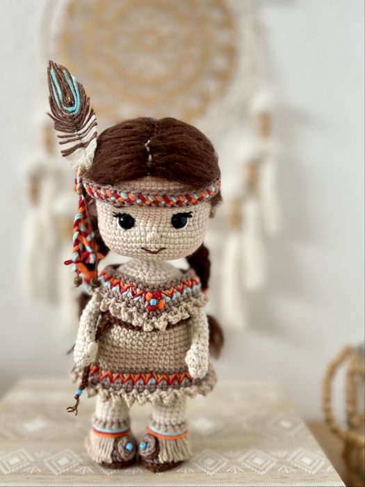 Lalka indianka handmade