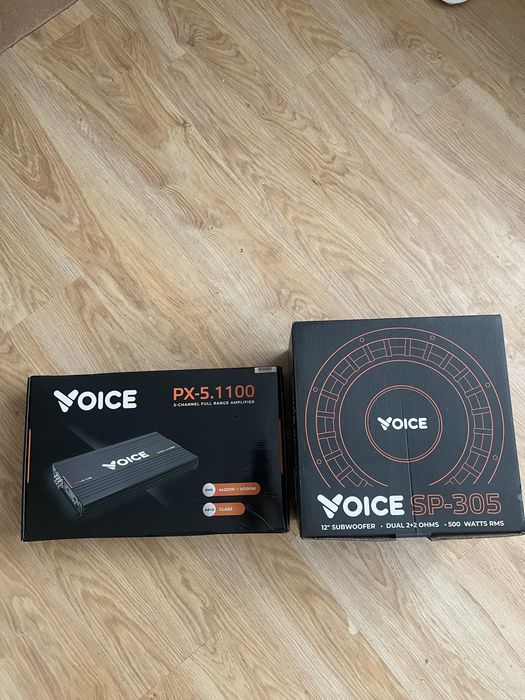 Сабвуфер voice sp 305 з підсилювачем voice px 5 1100
