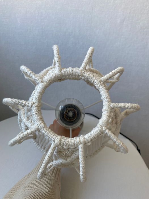 Lampa Honsel / abażur makrama