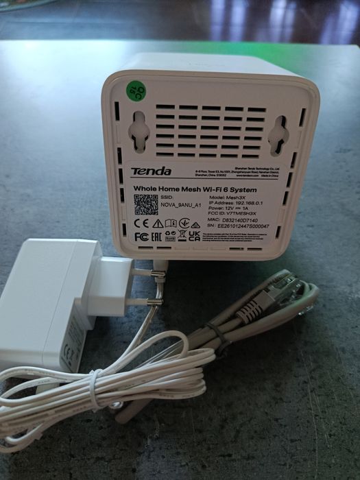 tenda nova mesh3x ax3000 wi-fi 6 – stan idealny, folia, gigabit