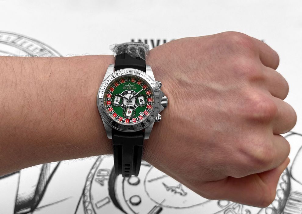 Годинник Invicta 50492 Speedway Casino 40 мм. Chronograph 200 MT.