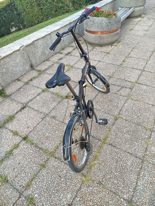 Bicicleta dobrável, com mudanças