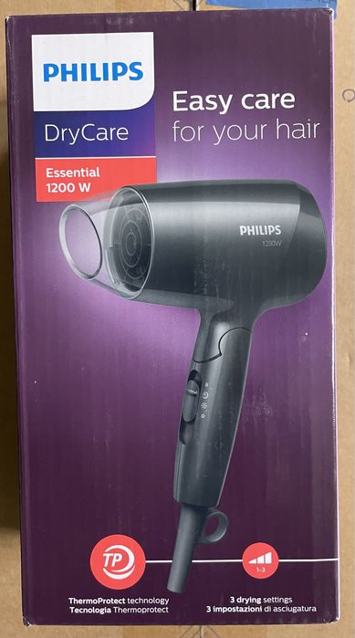 Secador de cabelo de viagem Philips (novo)
