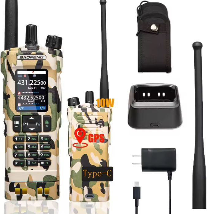 Baofeng UV-32 Camo радіо рація ptt gps