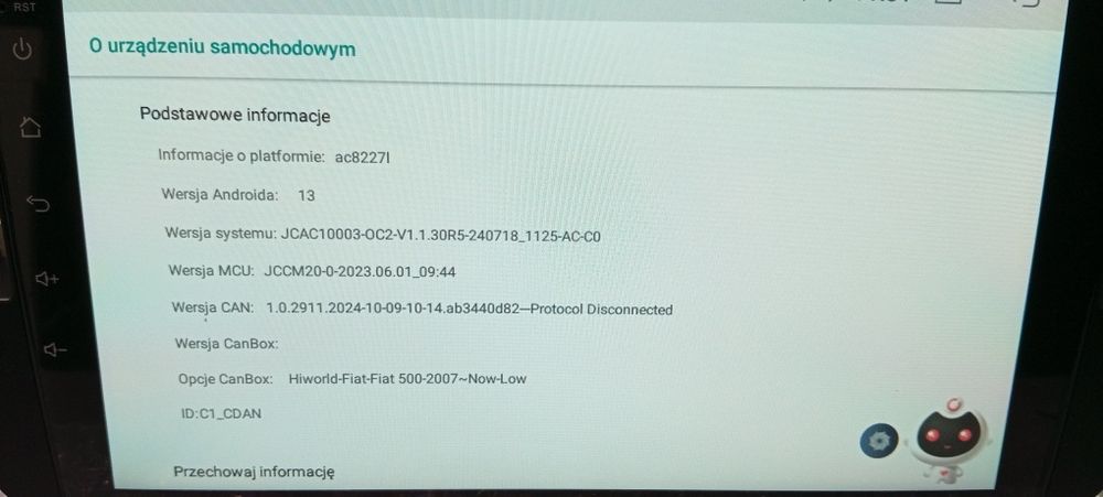 Radio Android Fiat 500