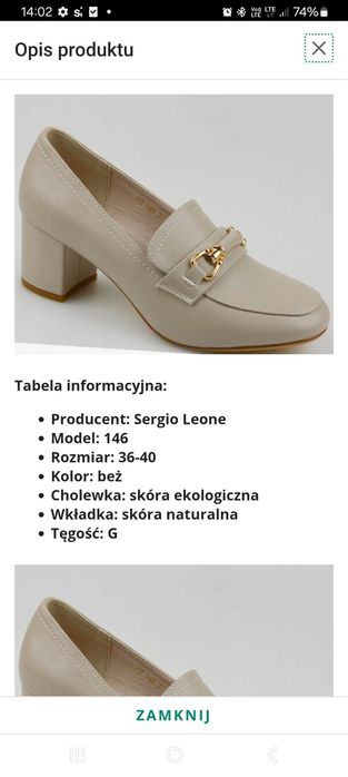 Półbuty bezowe i czarne